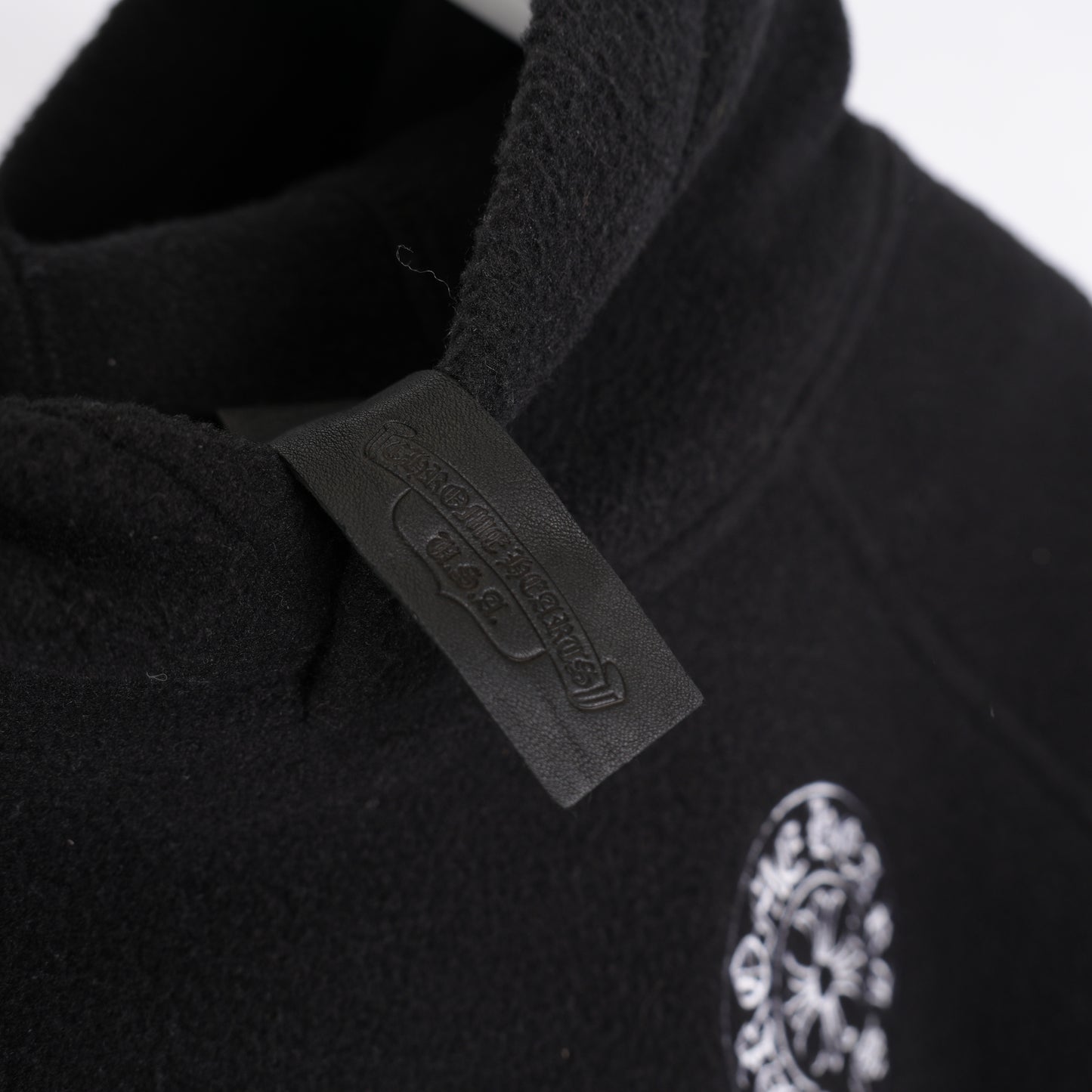 CHROME HEARTS HORSESHOE EMBROIDERED FLEECE JACKET