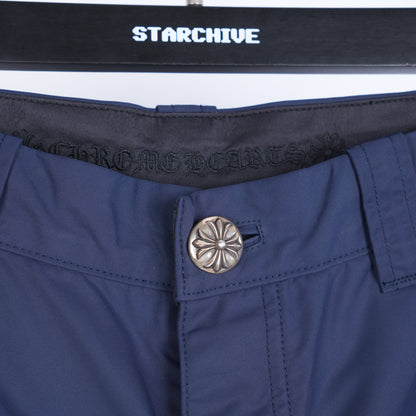 CHROME HEARTS NYLON LEATHER DOUBLE KNEE PANTS