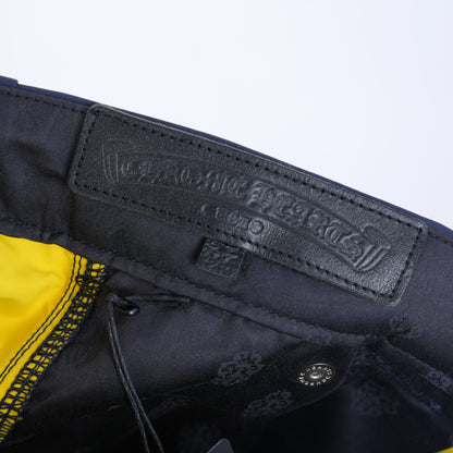 CHROME HEARTS NYLON LEATHER DOUBLE KNEE PANTS
