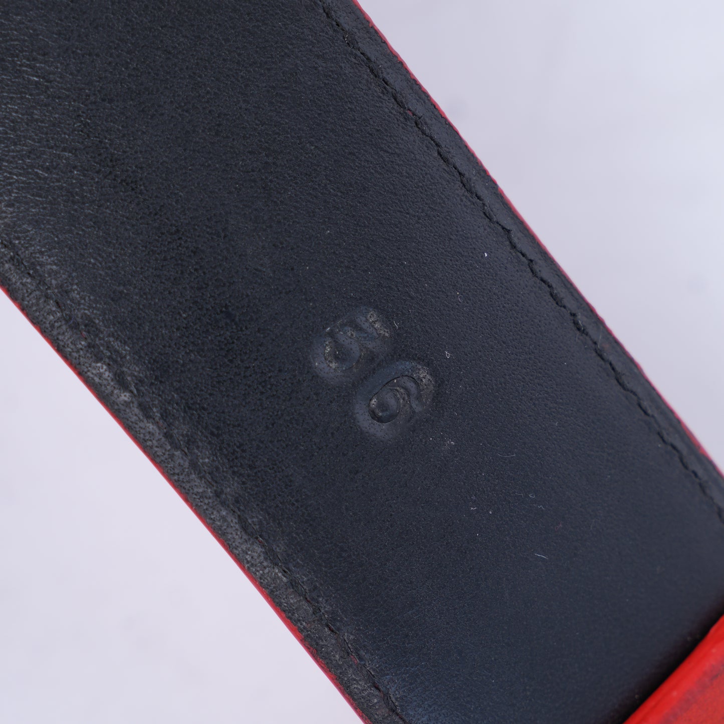 CHROME HEARTS RED GUNSLINGER BELT