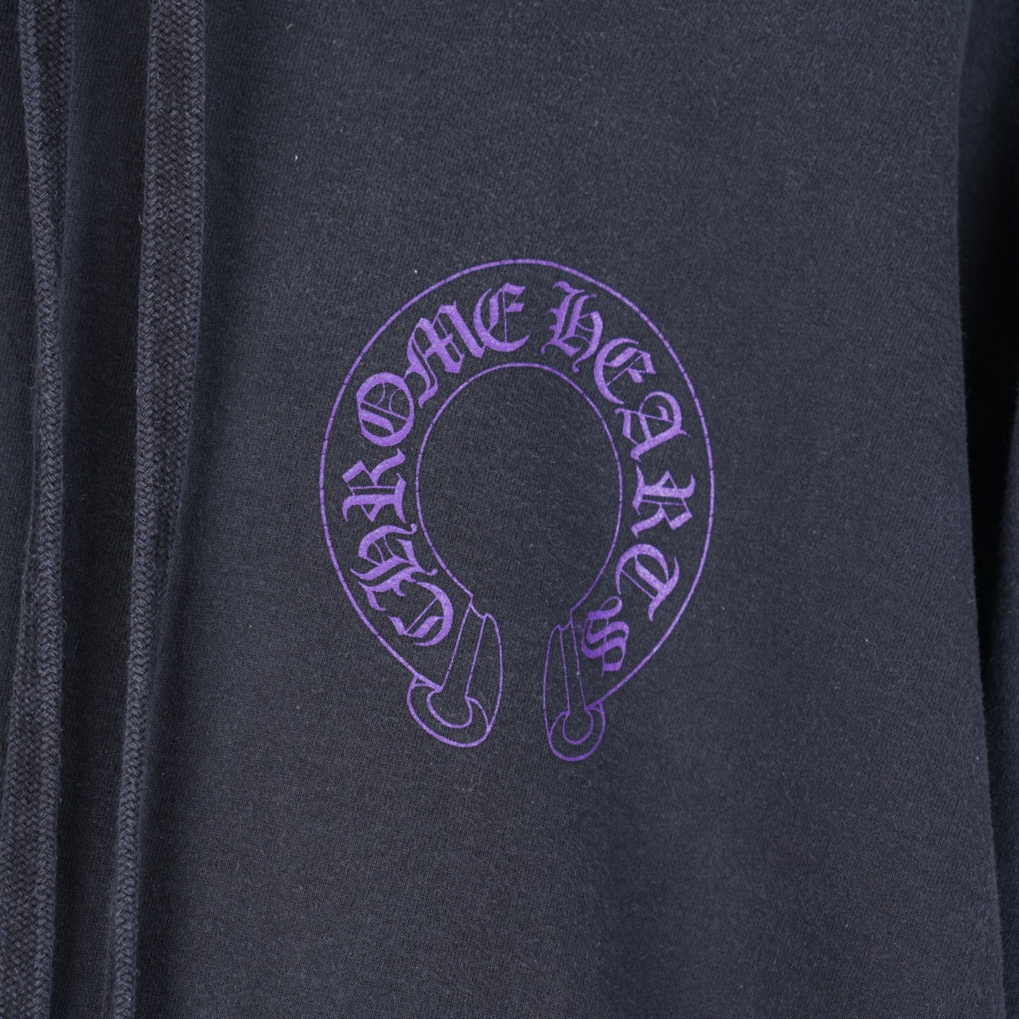 CHROME HEARTS FNF PURPLE LOGO FLEUR SLEEVE HOODIE