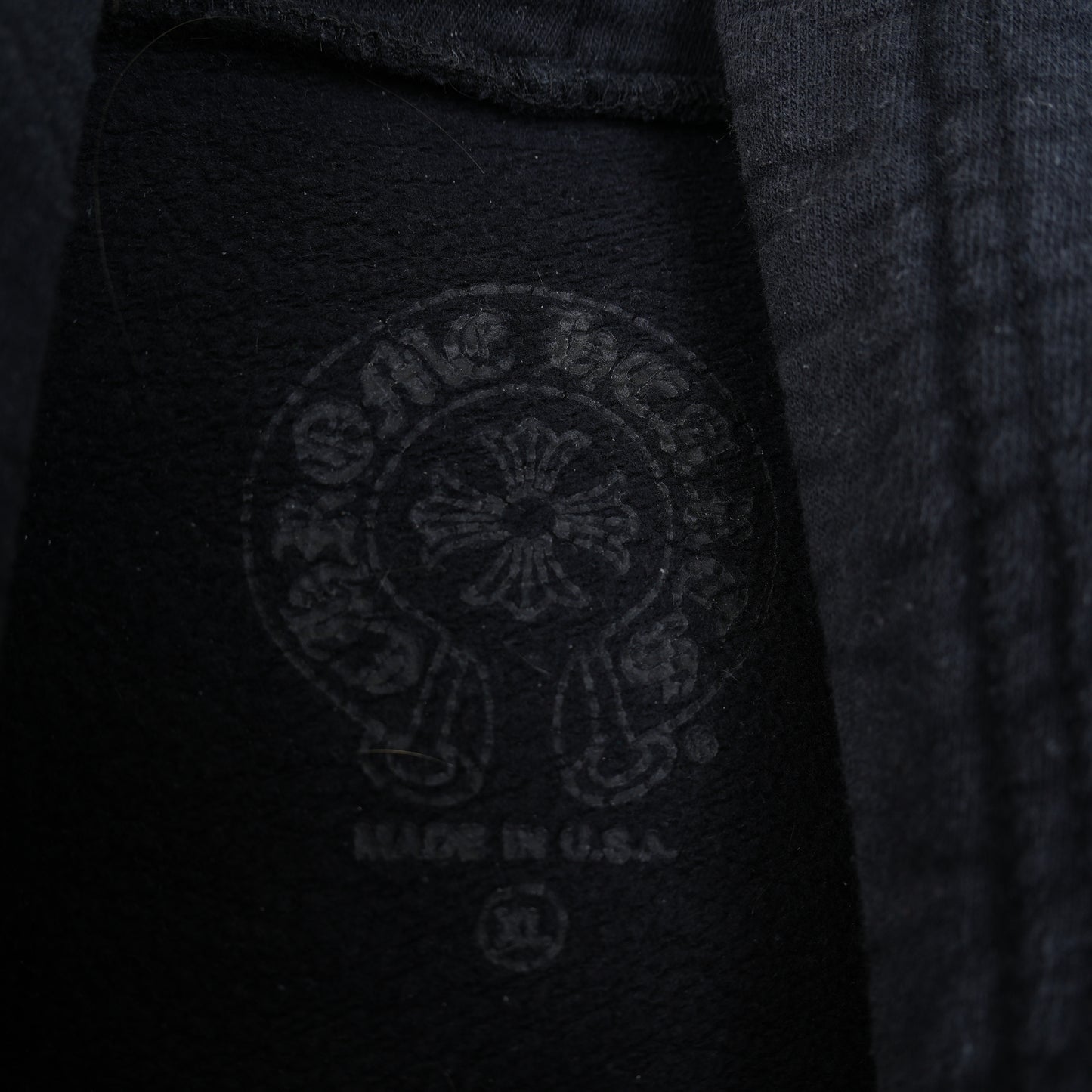 CHROME HEARTS FNF PURPLE LOGO FLEUR SLEEVE HOODIE