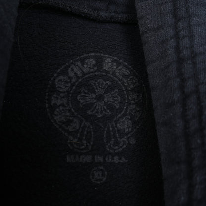 CHROME HEARTS FNF PURPLE LOGO FLEUR SLEEVE HOODIE