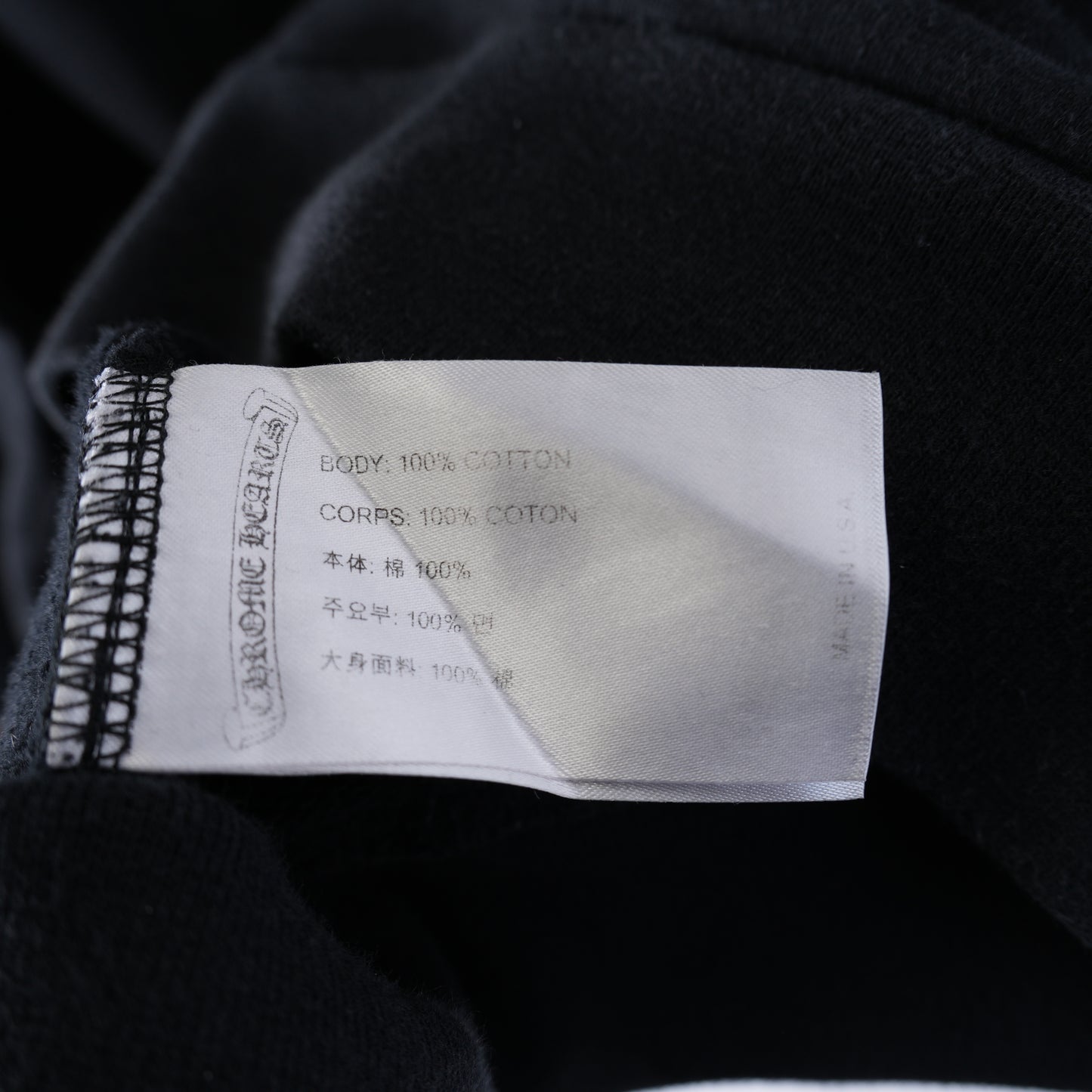 CHROME HEARTS FNF PURPLE LOGO FLEUR SLEEVE HOODIE