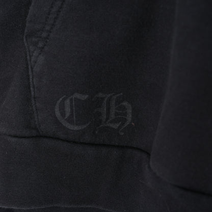 CHROME HEARTS FNF GREY LOGO FLEUR SLEEVE HOODIE