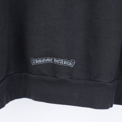 CHROME HEARTS FNF GREY LOGO FLEUR SLEEVE HOODIE