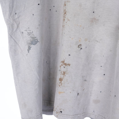 VINTAGE GREY DISTRESSED BLANK T-SHIRT