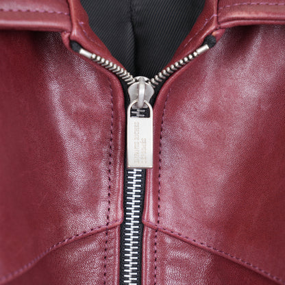 ERD RED LEATHER JACKET