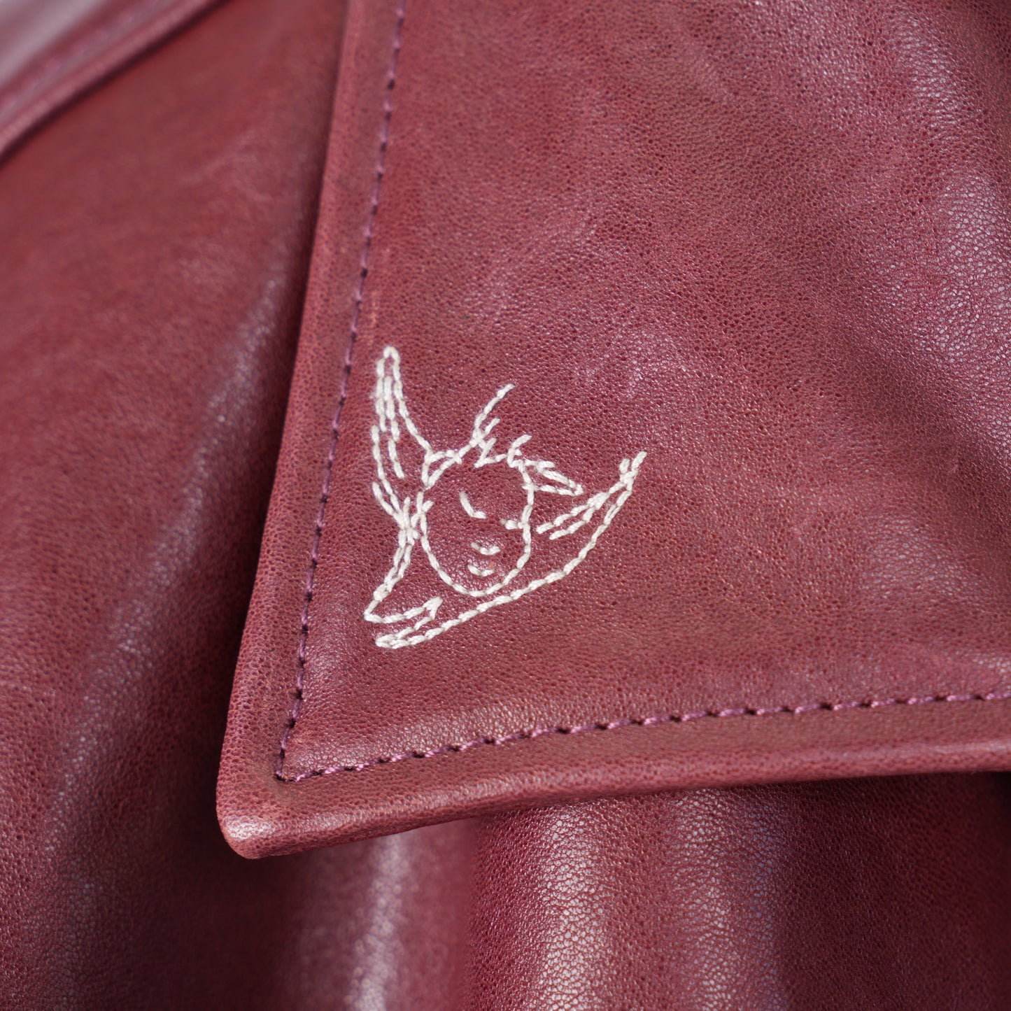 ERD RED LEATHER JACKET