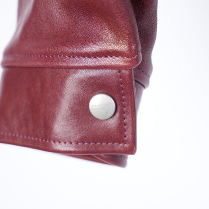ERD RED LEATHER JACKET