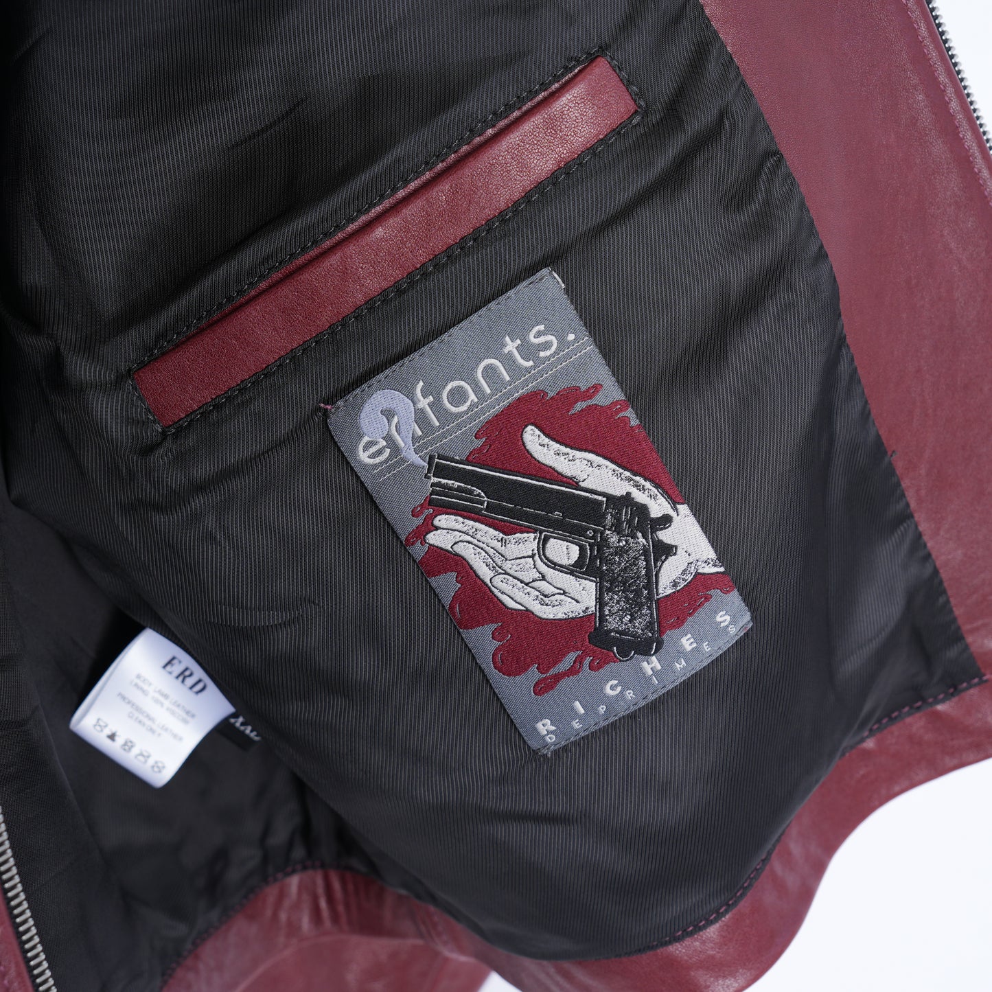 ERD RED LEATHER JACKET