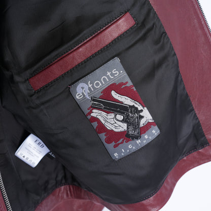 ERD RED LEATHER JACKET