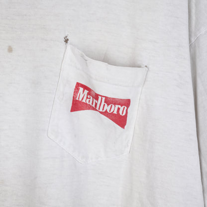 MARLBORO DISTRESSED WHITE T-SHIRT