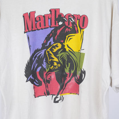 MARLBORO DISTRESSED WHITE T-SHIRT