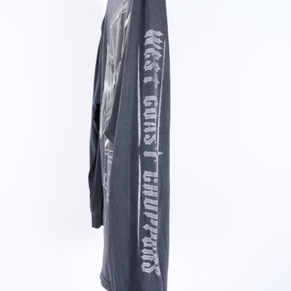 WCC LOGO GREY FADED LONG SLEEVE LONG BEACH T-SHIRT