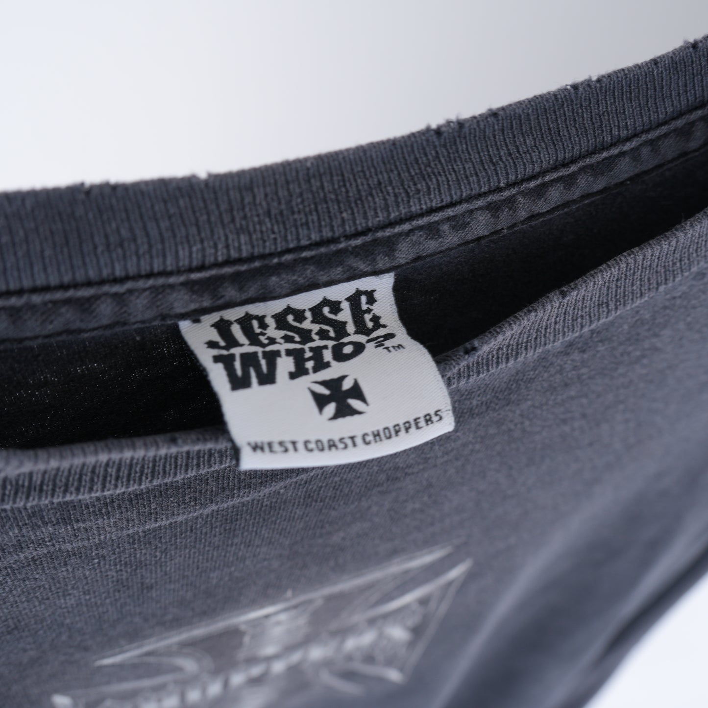 WCC LOGO GREY FADED LONG SLEEVE LONG BEACH T-SHIRT