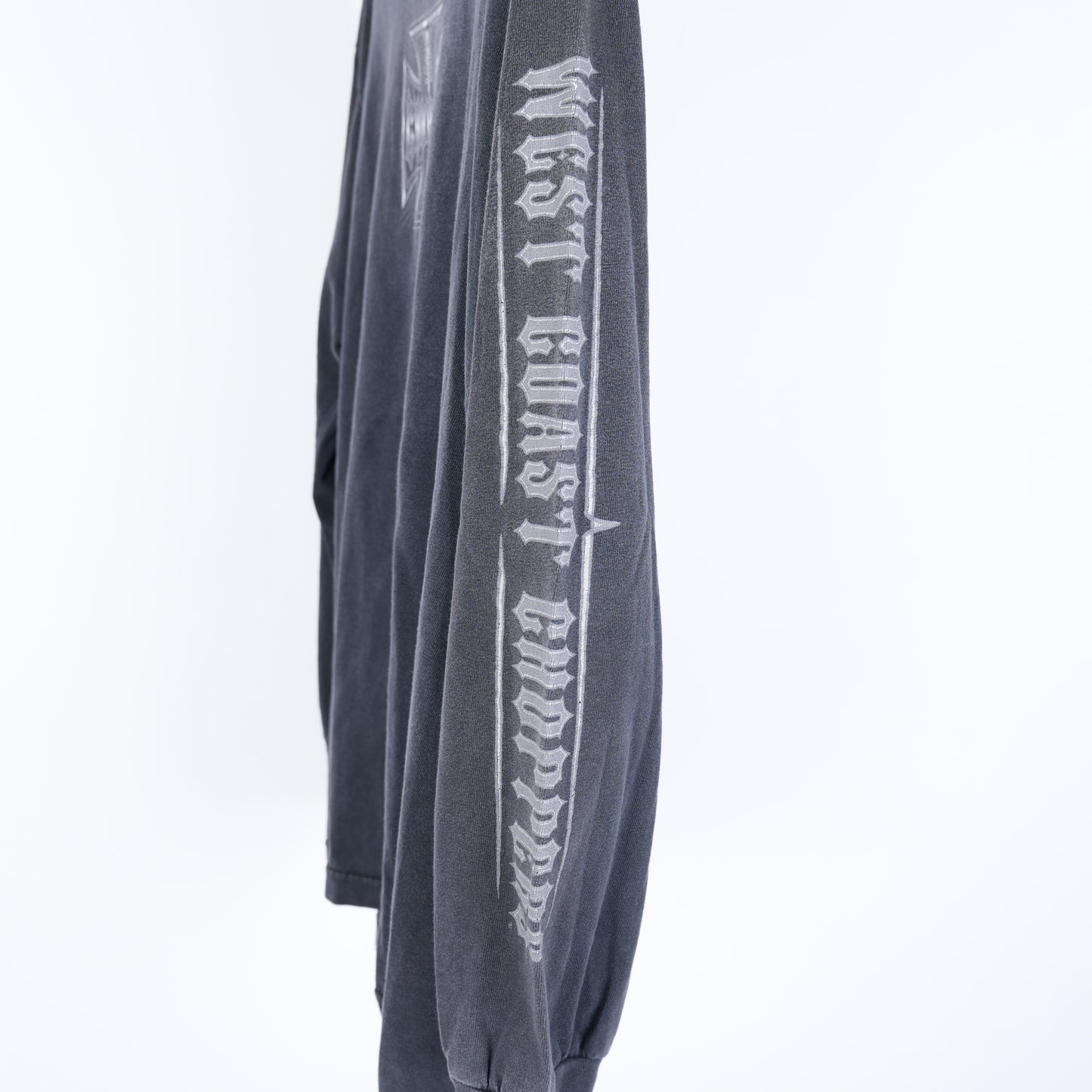 WCC LOGO GREY FADED LONG SLEEVE LONG BEACH T-SHIRT