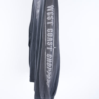 WCC LOGO GREY FADED LONG SLEEVE LONG BEACH T-SHIRT