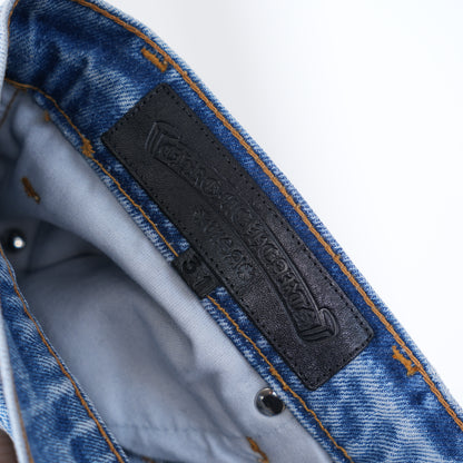 CHROME HEARTS CAMO STAR PATCH ORANGE TAB DENIM