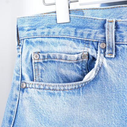 CHROME HEARTS LIGHT WASH RED TAB DENIM