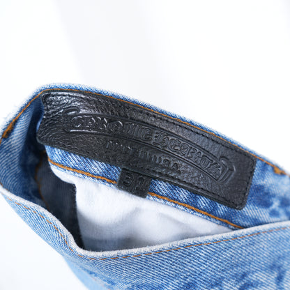 CHROME HEARTS LIGHT WASH RED TAB DENIM