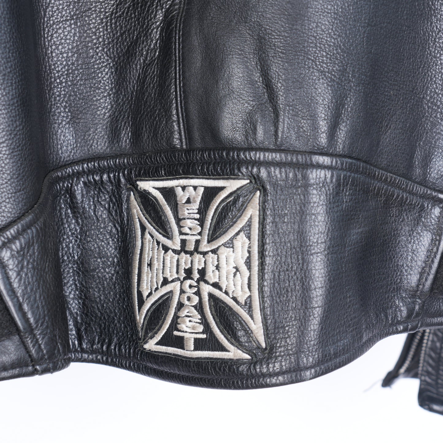 VINTAGE WEST COAST CHOPPERS BIKER LEATHER JACKET