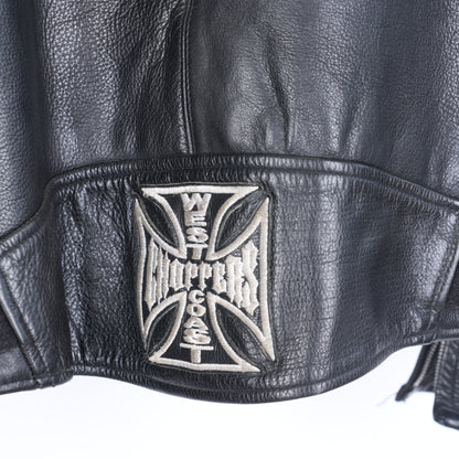 VINTAGE WEST COAST CHOPPERS BIKER LEATHER JACKET