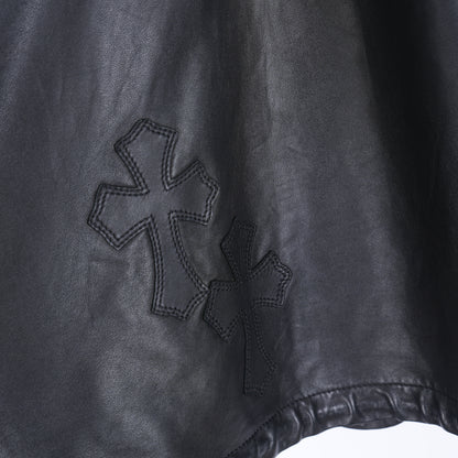 CHROME HEARTS EZ RIDER BIKER QUARTER ZIP JACKET