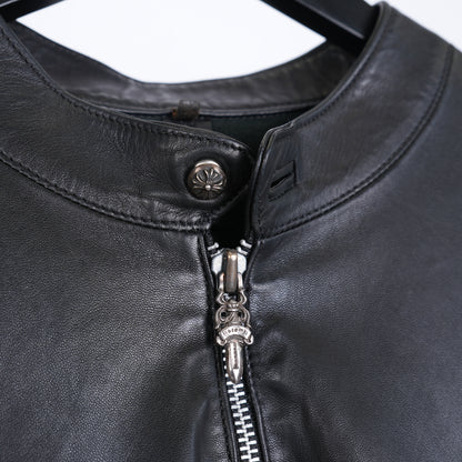 CHROME HEARTS EZ RIDER BIKER QUARTER ZIP JACKET