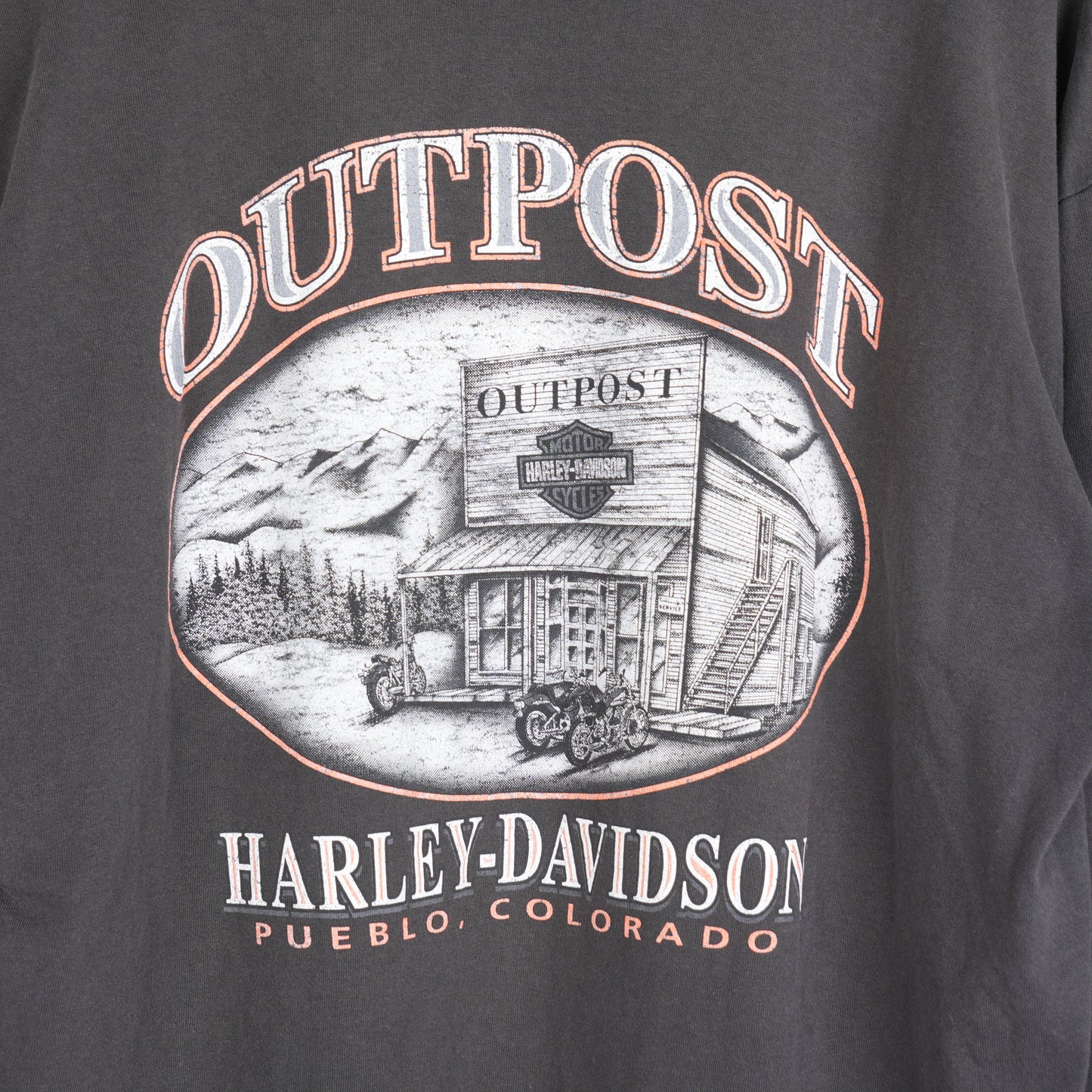 HARLEY DAVIDSON FADED FLAME POCKET T-SHIRT