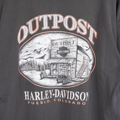 HARLEY DAVIDSON FADED FLAME POCKET T-SHIRT