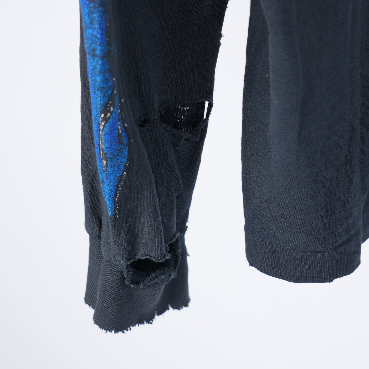 HARLEY DAVIDSON BLUE FLAME FADED EMBLEM LONG SLEEVE