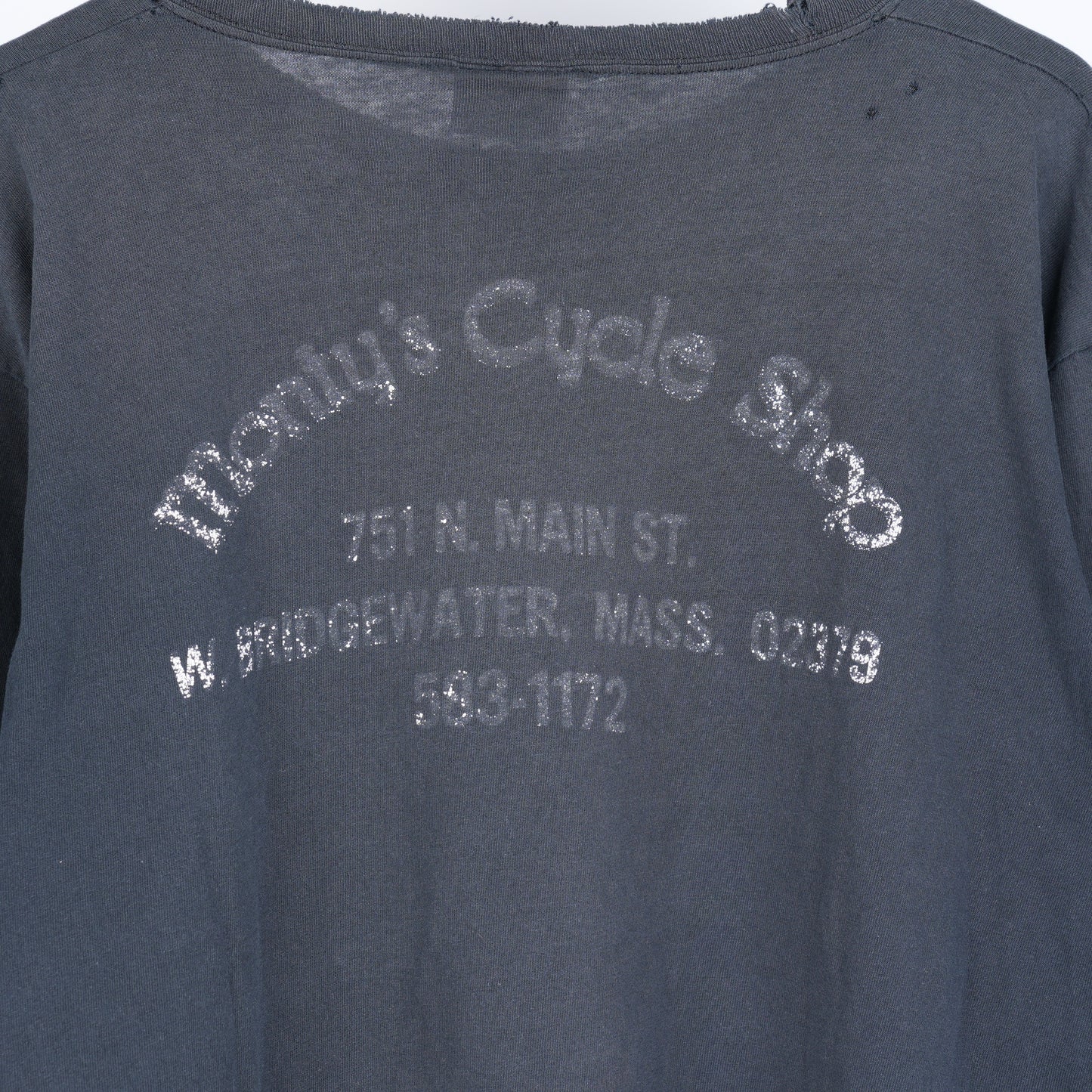 HARLEY DAVIDSON BLUE FLAME FADED EMBLEM LONG SLEEVE