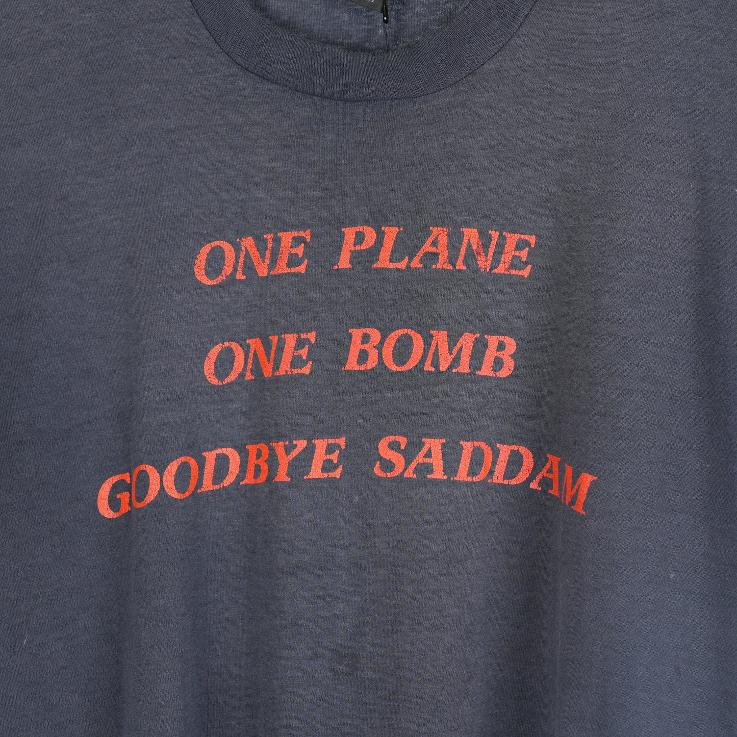 VINTAGE ONE PLANE ONE BOMB GOODBYE SADDAM TEE