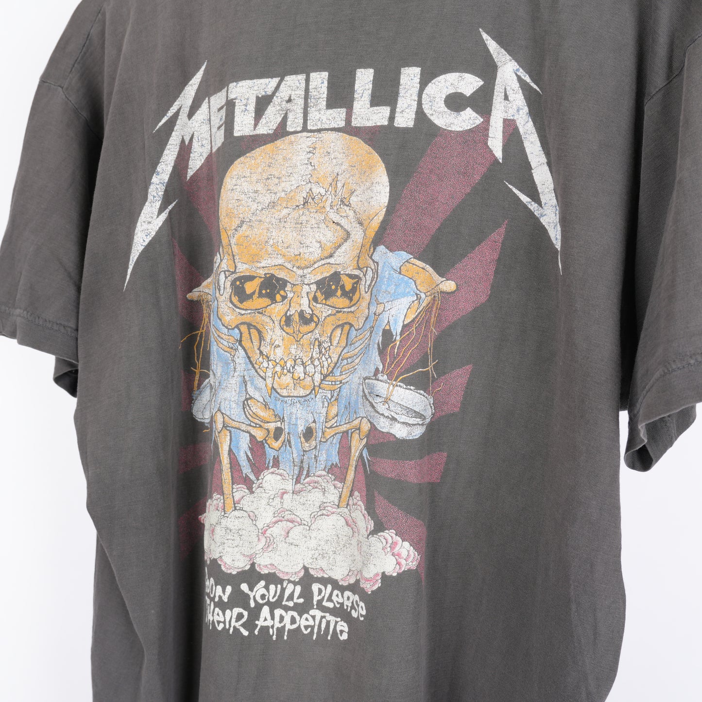 VINTAGE 1989 METALLICA THEIR MONEY TIPS HER SCALES TEE