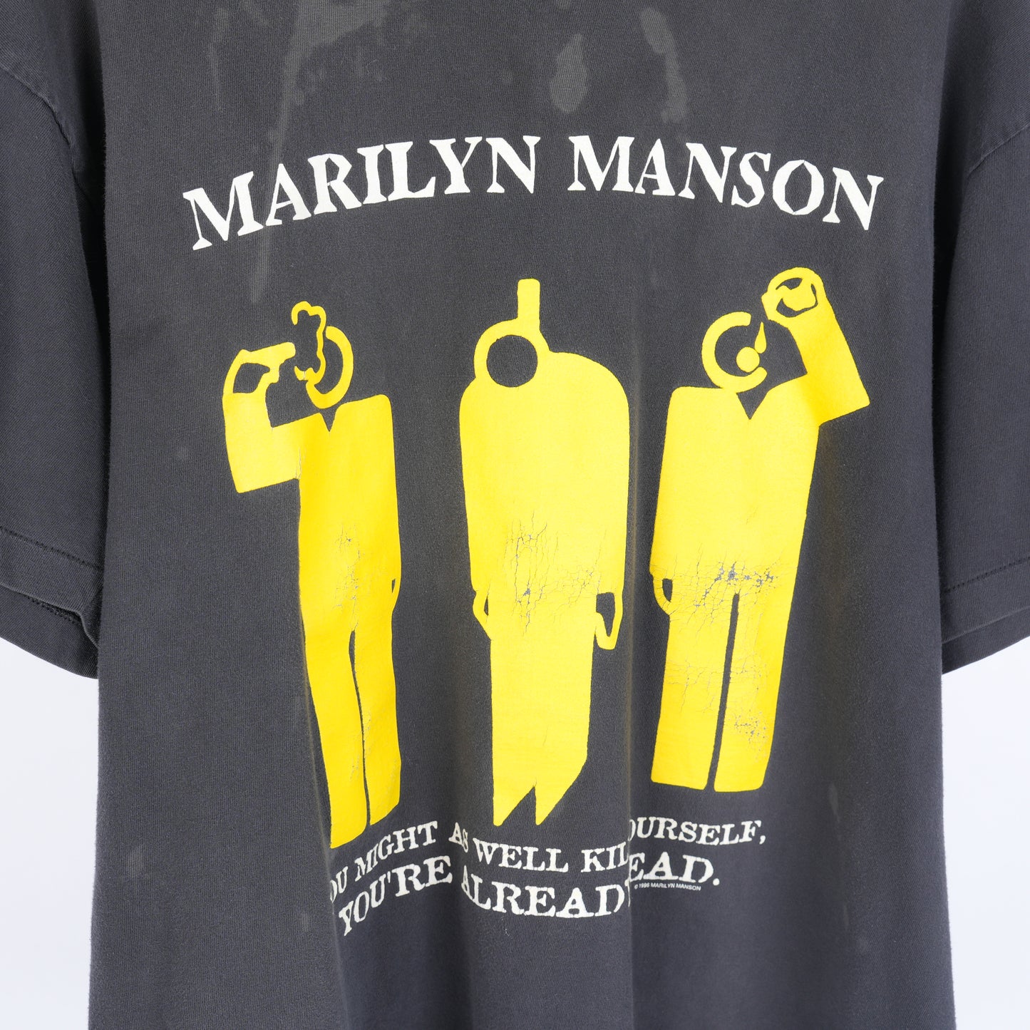 VINTAGE 1996 MARILYN MANSON SUICIDE "You Might As Well Kill Yourself" TEE