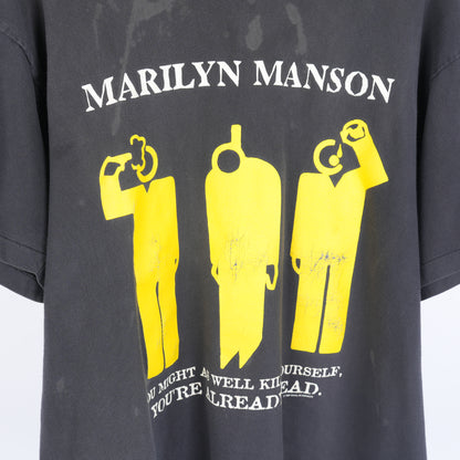 VINTAGE 1996 MARILYN MANSON SUICIDE "You Might As Well Kill Yourself" TEE