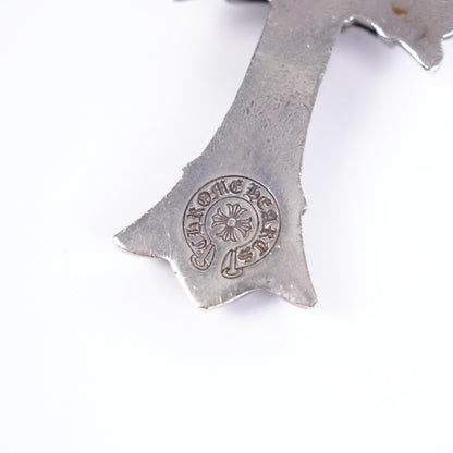 CHROME HEARTS LARGE DOUBLE MALTESE CROSS PENDANT