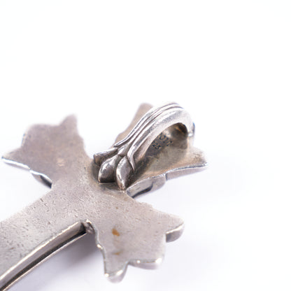 CHROME HEARTS LARGE DOUBLE MALTESE CROSS PENDANT