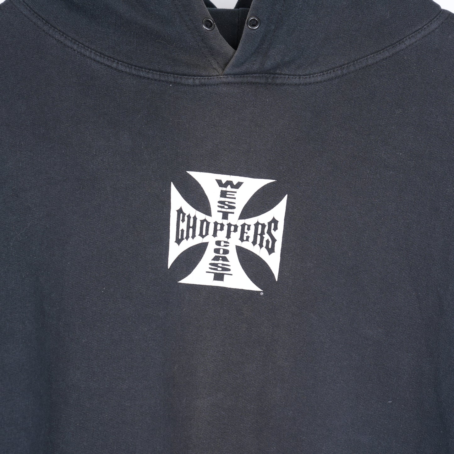 WCC FADED LOGO BLACK HOODIE