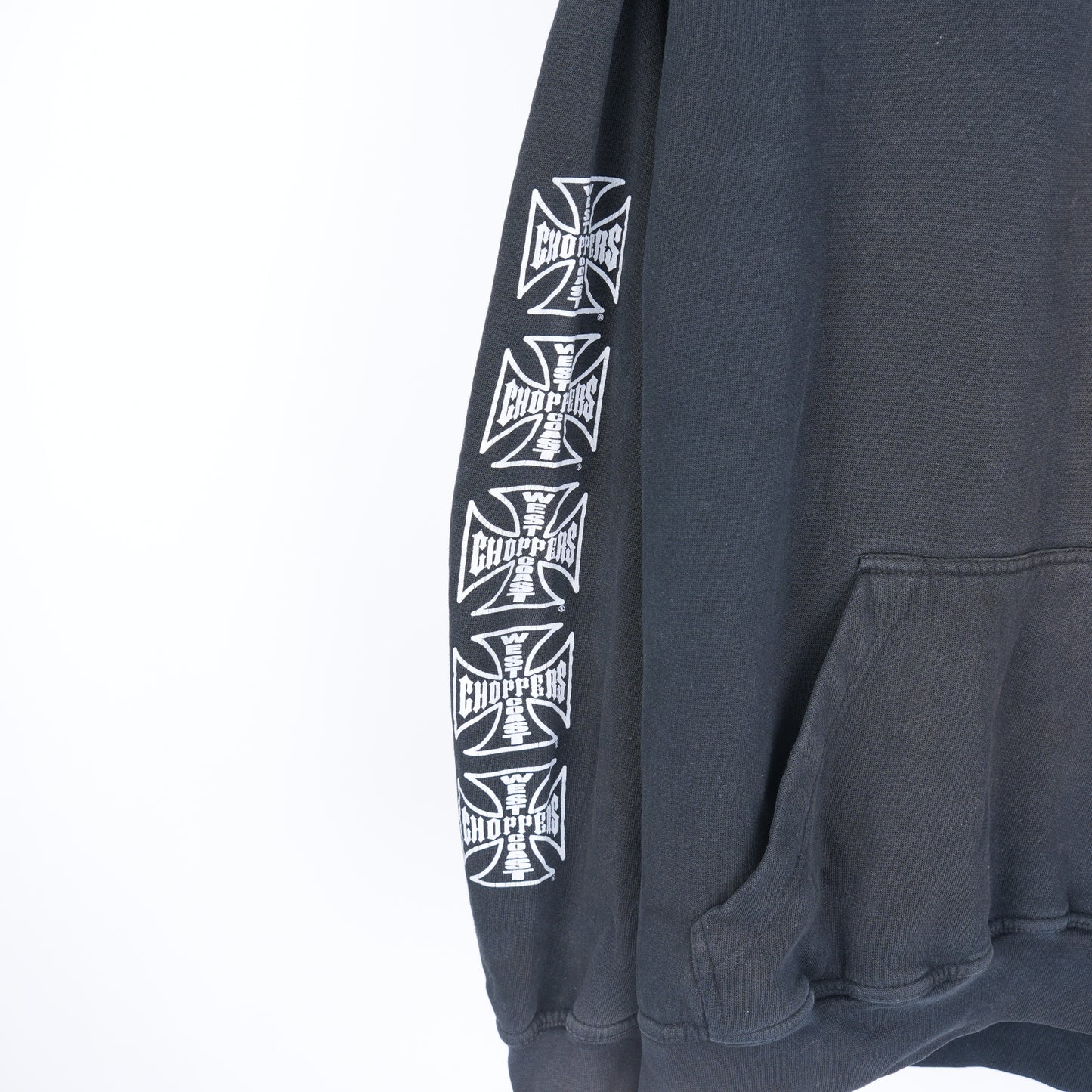 WCC FADED LOGO BLACK HOODIE