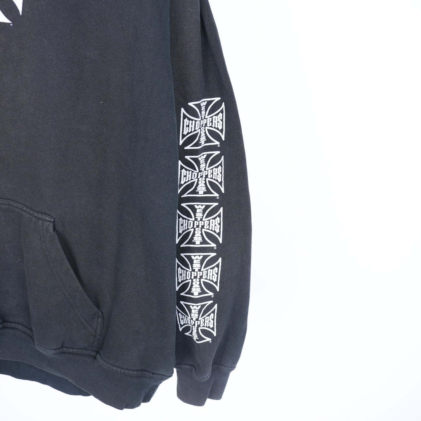 WCC FADED LOGO BLACK HOODIE