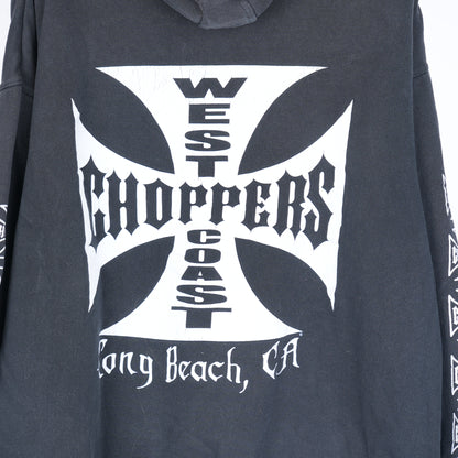 WCC FADED LOGO BLACK HOODIE