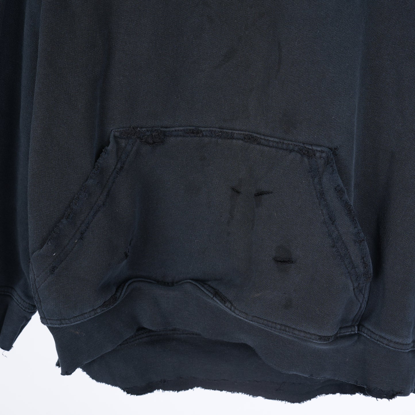 WCC BLACK THRASHED HOODIE