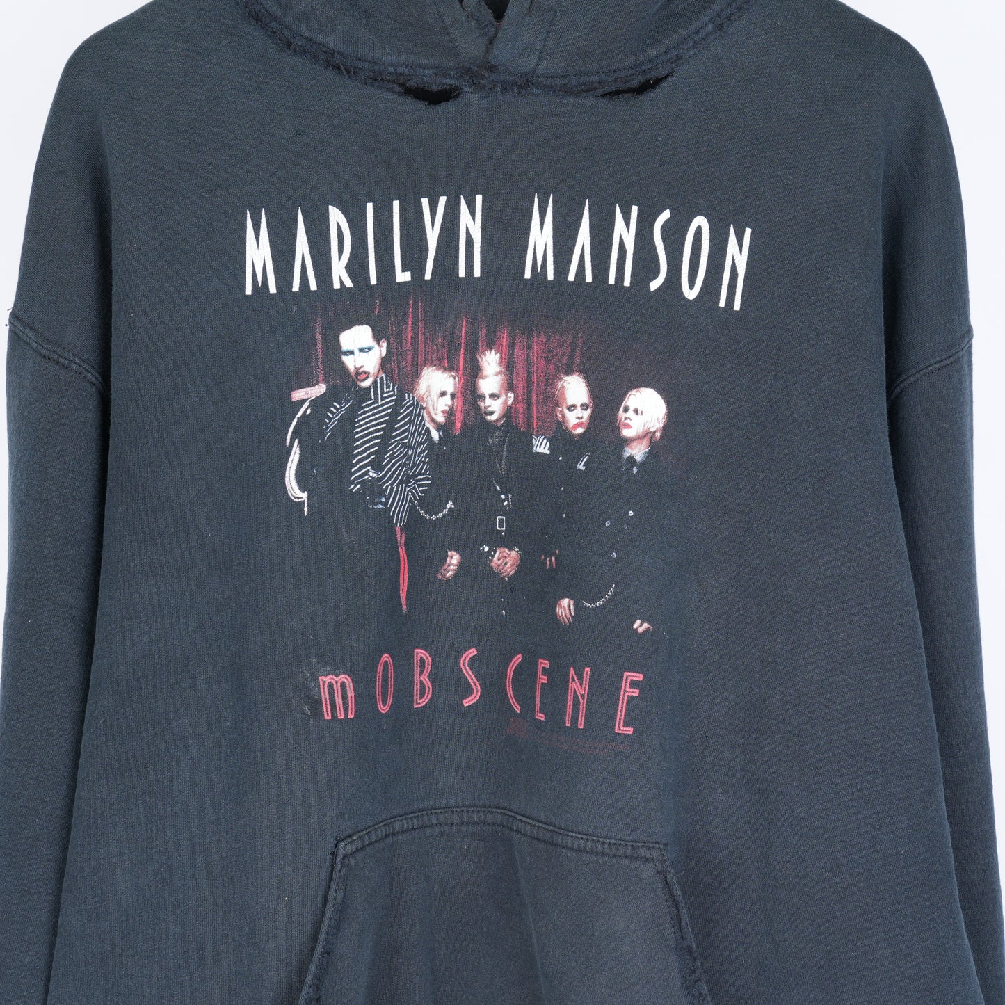 MARYLIN MANSON BLACK THRASHED HOODIE
