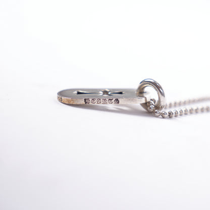 CHROME HEARTS CROSS CUT OUT DOG TAG NECKLACE