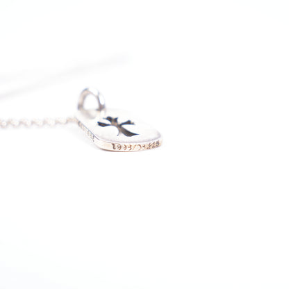 CHROME HEARTS CROSS CUT OUT DOG TAG NECKLACE