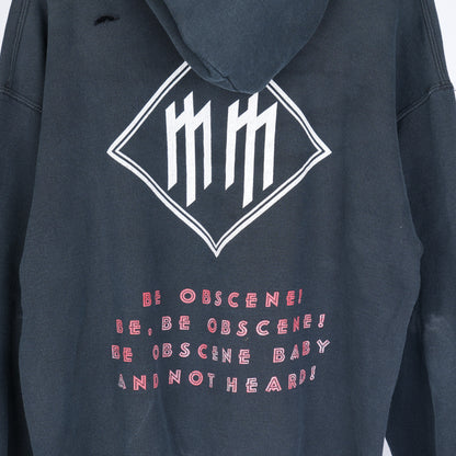 MARYLIN MANSON BLACK THRASHED HOODIE