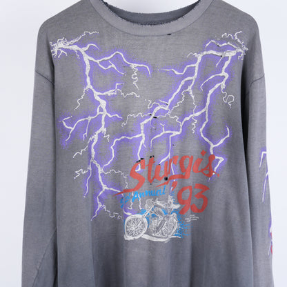 VINTAGE FADED STURGIS RALLY AND RACES 1993 LONGSLEEVE
