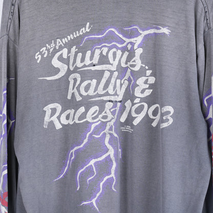 VINTAGE FADED STURGIS RALLY AND RACES 1993 LONGSLEEVE